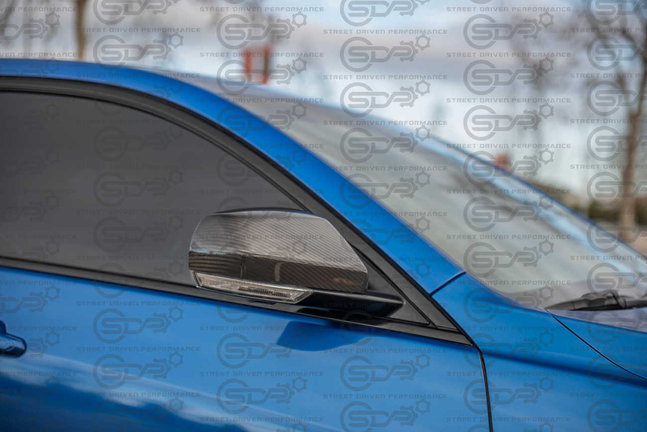 2013-2019 Cadillac ATS / ATS-V Sedan & 2020+ CT4 / CT4-V | GM Factory Style CARBON FIBER Side Mirror Cap Covers